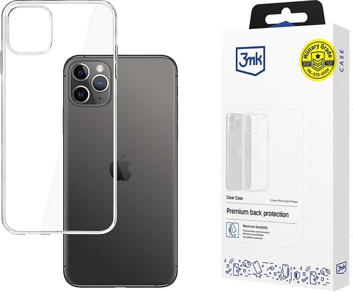Actual product image 3MK Clear Case Back cover, Apple, iPhone XI Pro Max, TPU, Transparent (Apple iPhone 11 Pro Max)