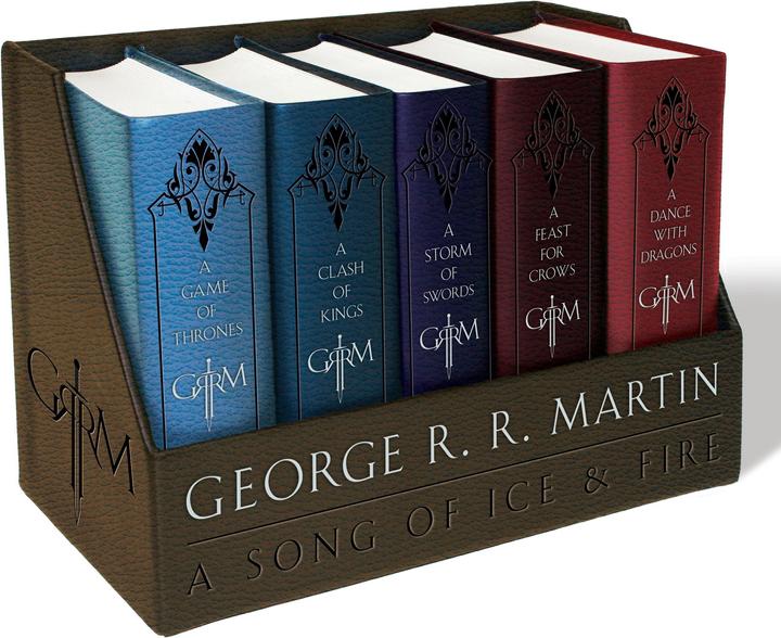 George R. R. Martin's a Game of Thrones Leather Cloth Boxed Set (Song of Ice and Fire Series) (English, George R.R. Martin, 2015)