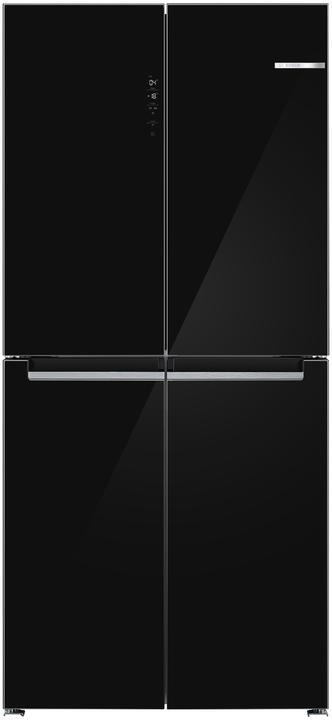 Actual product image Bosch Hausgeräte Series 4, multi-door fridge-freezer, glass front, 189.5 x 85.5 cm, black, KMC85LBEA (547 l)