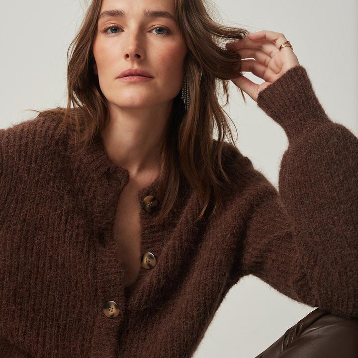 Produktbild La Redoute Collections Cardigan Signature mit Alpakawolle (XXL)