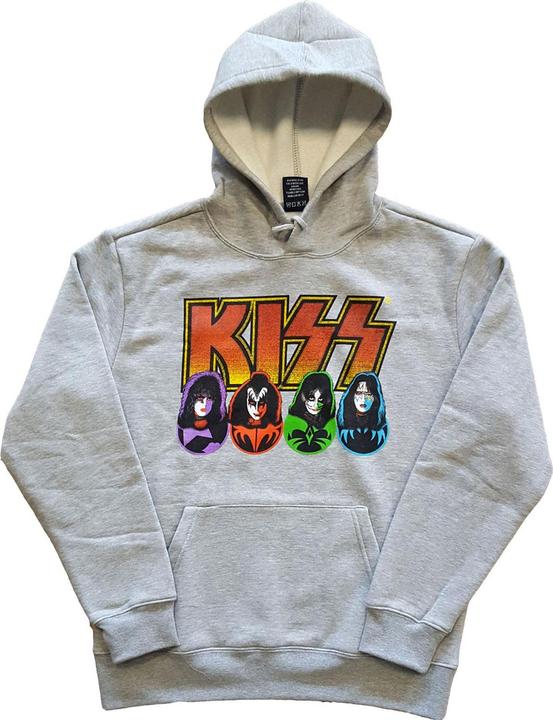 KISS Erwachsene Logo Gesichter & Icons Hoodie