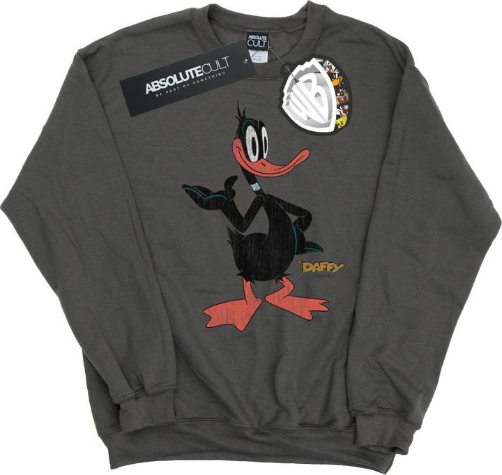 Produktbild Looney Tunes Daffy Duck Distressed Sweatshirt (M)