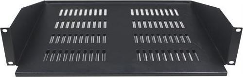 Actual product image Deltaco 19 fast hylla, 2U djup, max Rack shelf