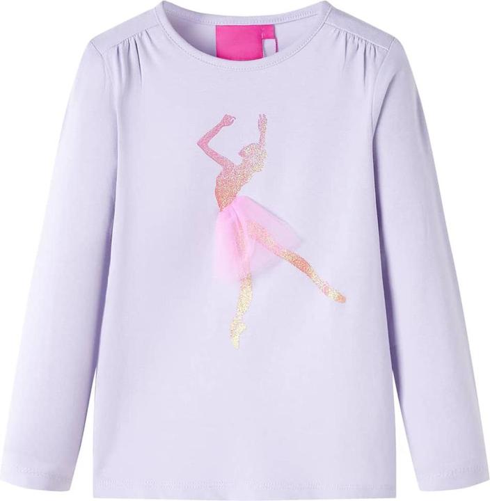 Immagine prodotto VidaXL Camicia da bambino a maniche lunghe lilla chiaro 104,Materiale: 95 % cotone. 5 (104)