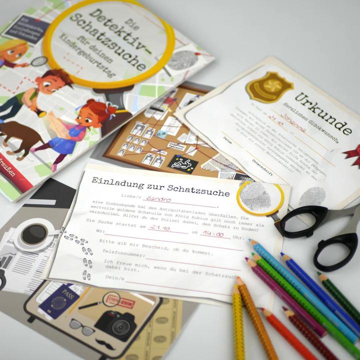 Actual product image Die Detektiv-Schatzsuche für deinen Kindergeburtstag (German, Catharina Aydemir, 2022)