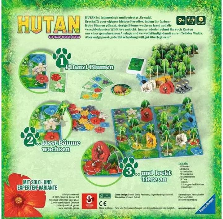 Produktbild Ravensburger 24747 HUTAN - Taktikspiel für die ganze Familie, für 1-4 Personen ab 8 Jahren (Deutsch)