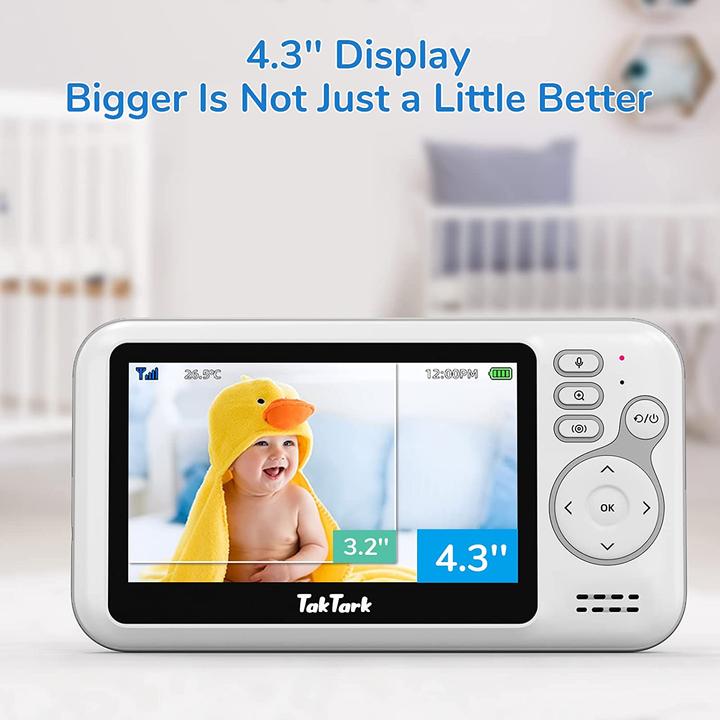 Produktbild TakTark Babyphone mit Kamera (Babyphone mit Kamera, 260 m)