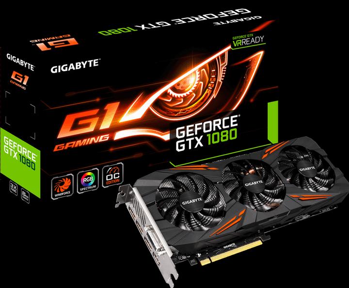 Image du produit Gigabyte GeForce GTX 1080 G1 Gaming (8 Go)