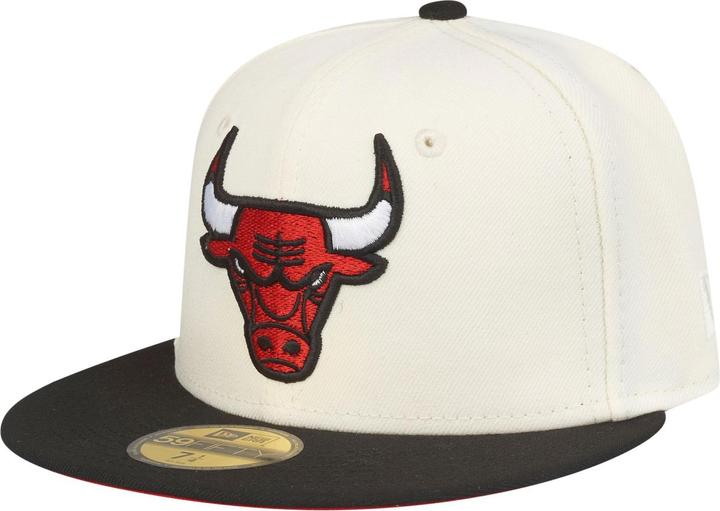 New Era 59Fifty Cap - SIDEPATCH Chicago Bulls beige - 7 3/8 (7 3/8)