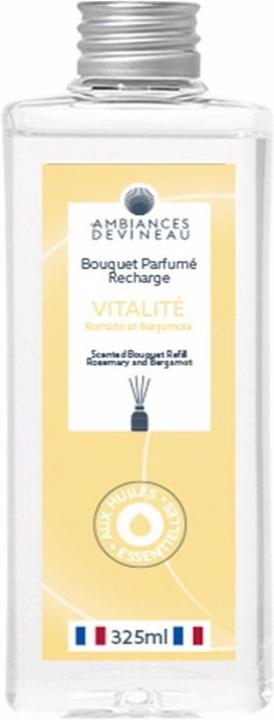 Immagine prodotto Ambiances Devineau Duftstäbchen Nachfüllung Vitalité (Bergamotte & Rosmarin) (325 ml)