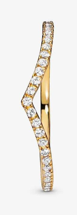 Actual product image Pandora Sparkling Wishbone (56, 585/14 K Gold)