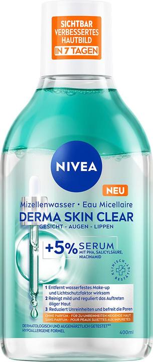 NIVEA Derma Skin Clear Mizellenwasser (Mizellenwasser, 400 ml)
