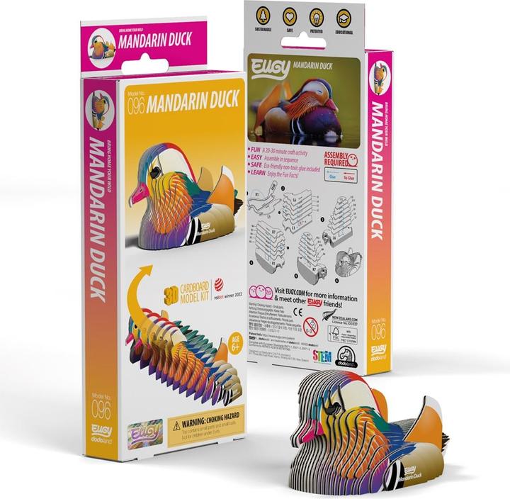 Actual product image Eugy 3D Mandarin duck craft set (MQ6)