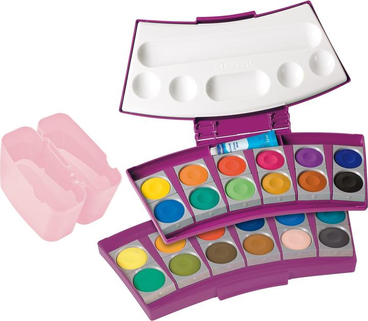 Image du produit Pelikan Coffret d'encre opaque ProColor 735, 24 couleurs, baie/rose (Baies, Rose, 24000000 ml)