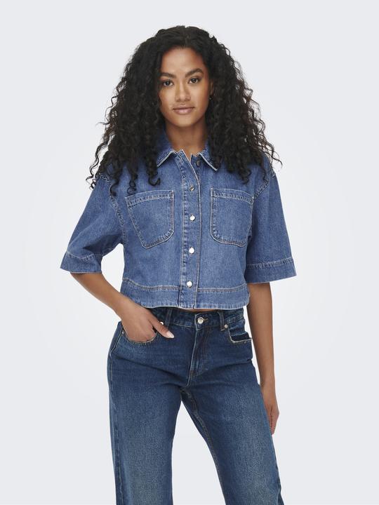 Immagine prodotto Only Camicia di jeans dal taglio corto (XS)
