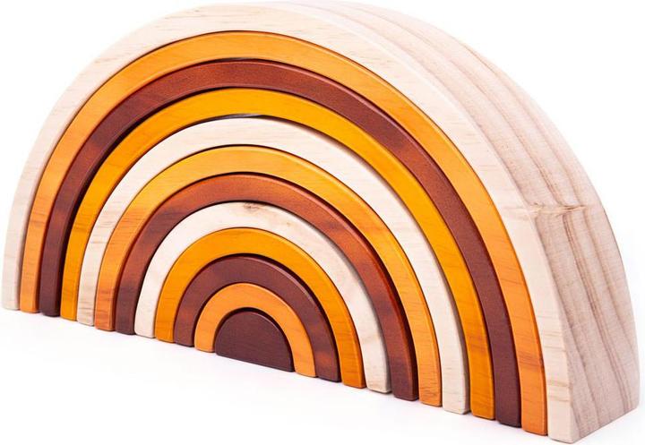 Produktbild Bigjigs Grosser Holzstapel Rainbow Natural