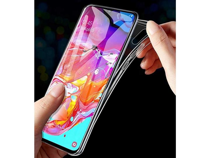 Actual product image Screenguard Samsung Galaxy A70 Flexible TPU Clear Case (Samsung Galaxy A70)