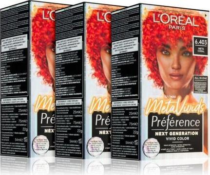 Immagine prodotto L'Oréal Paris LOreal Paris Preference Meta Vivids Colore per capelli - 6.403 Meta Coral, Semipermanente (6.403 Meta Corallo)