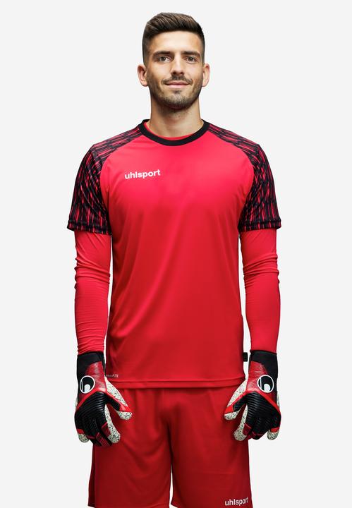 Produktbild Uhlsport Powerline Supergrip HN Torwarthandschuhe schwarz/rot/Weiss (7)