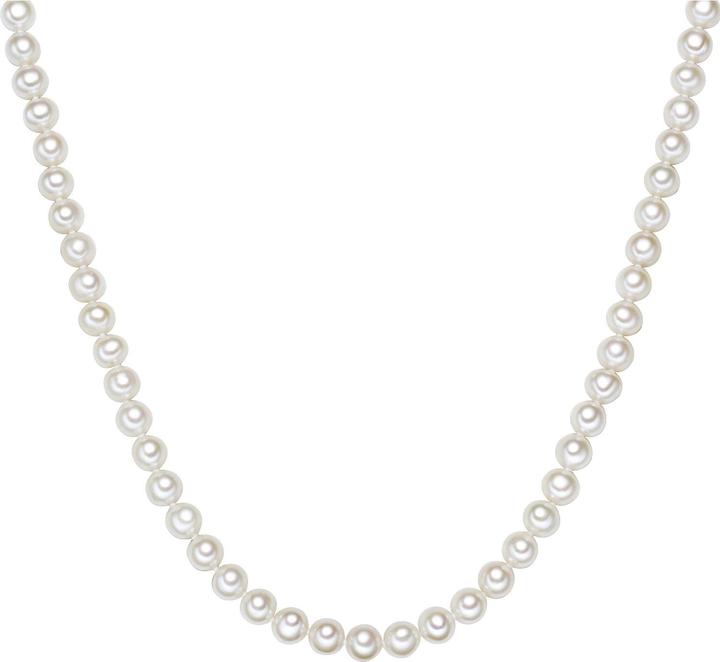 Valero Pearls Damen Sterling Silber Süsswasser-Zuchtperle silber - 3866 (925er Silber, Perle, 60 cm)