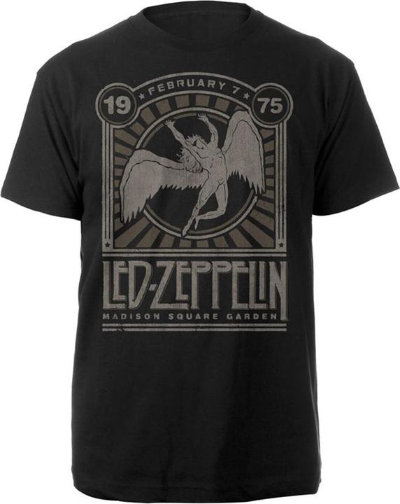 Led Zeppelin CID Men's Led Zeppelin-Madison Sq Garden T-Shirt, Black, Small (S)