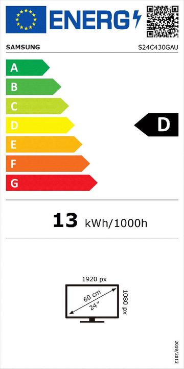 Energie-Label Samsung Essential S4 S43GC (1920 x 1080 Pixel, 24")
