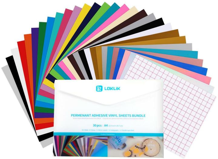 Image du produit Loklik Pack de matériaux en vinyle permanent (A4)