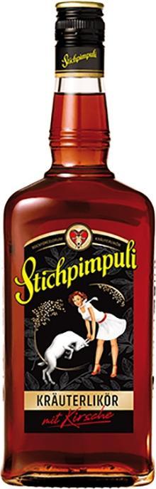 Actual product image Stichpimpuli Stichpimpulibockforcelorum speciality liqueur with cherry