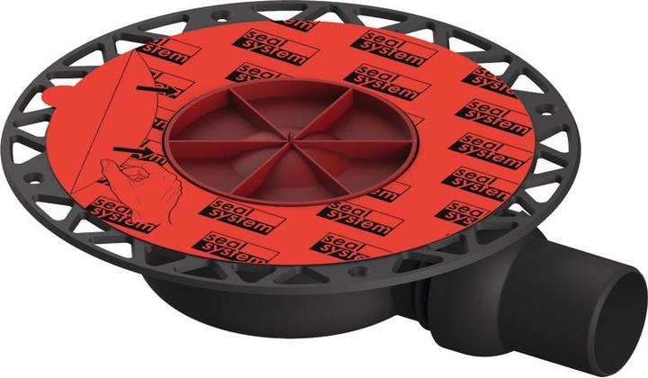 TECE TECEdrainpoint S Ablauf, superflach, mit Seal System Universalflansch, DN 50, ohne Zulauf (289 mm)