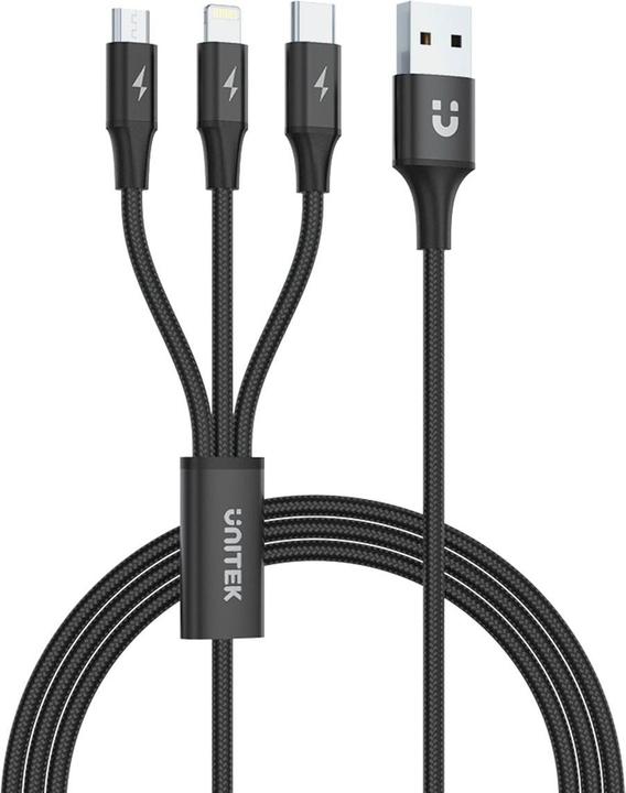 Immagine prodotto Unitek 3 in 1 Multi-Ladekabel (1.20 m, USB 2.0, 12 W)