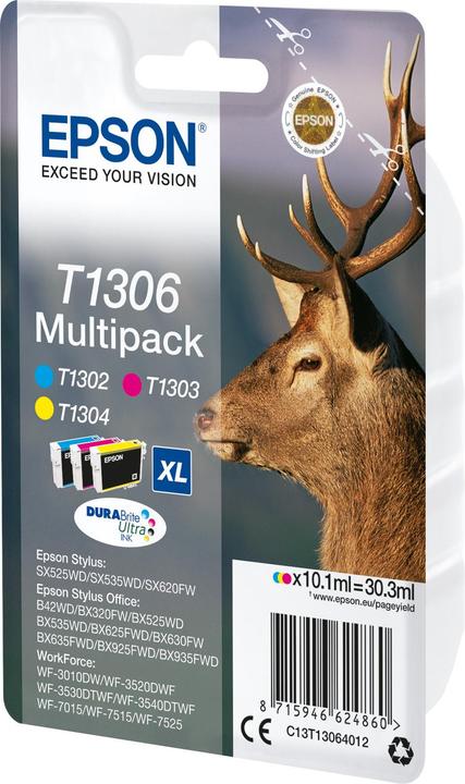 Actual product image Epson T1306 DuraBrite Ultra (M, C, Y)