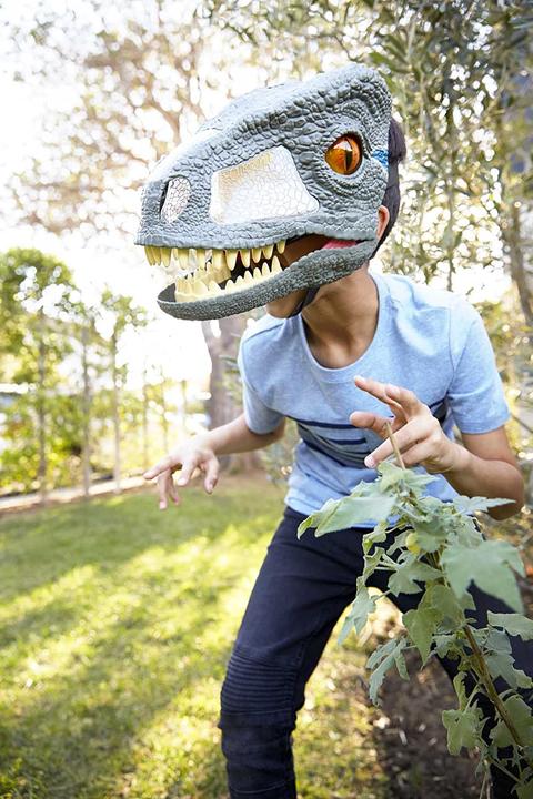 Produktbild Mattel Games Jurassic World Velociraptor Blue Deluxe Maske mit Geräuschen