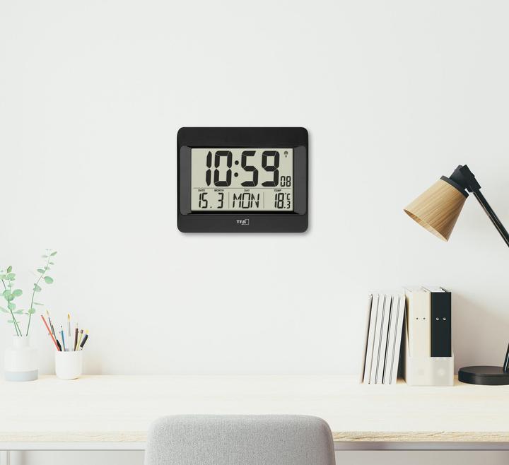 Produktbild TFA Digital Funk-Wanduhr