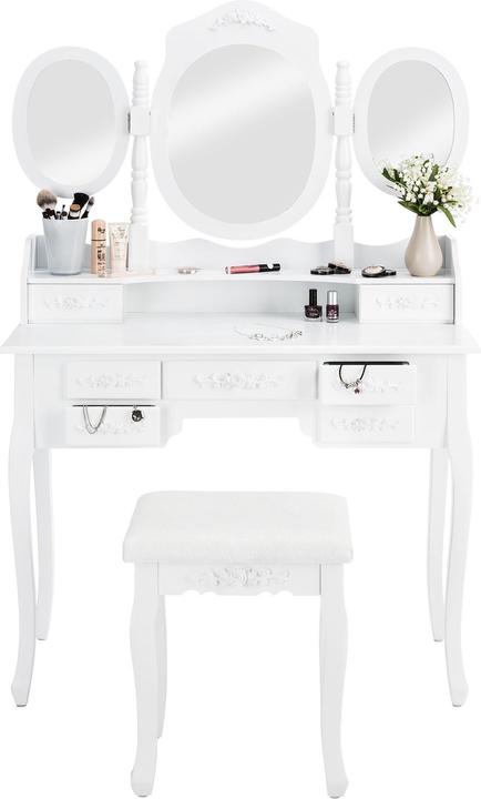 Actual product image tectake Dressing Table (90 x 40 x 145 cm)
