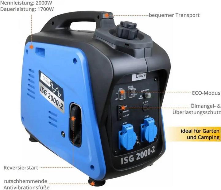 Actual product image Güde Power generator (2000 W, 4.10 l)
