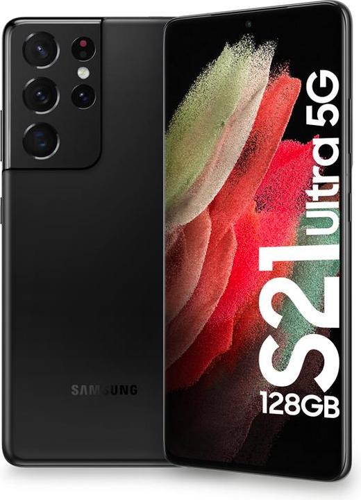 Productafbeelding Samsung Galaxy S21 Ultra EU (128 GB, Fantoom Zwart, 6.80", Dubbele SIM, 108 Mpx, 5G)
