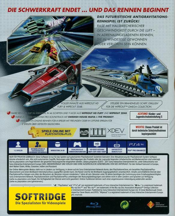 Actual product image Sony WipEout Omega Collection (PS4, Multilingual)