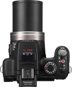 Produktbild Panasonic Lumix FZ100, 14MP, 24xZoom, FullHD Movies, Schwarz (1/2,3'')
