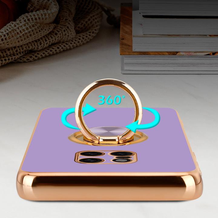 Actual product image Cadorabo Case for Huawei MATE 20 PRO in TPU with camera protection and ring LM089 Style (Mate 20 Pro)