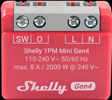 Actual product image Shelly 1PM Mini Gen4 (Heating actuator)
