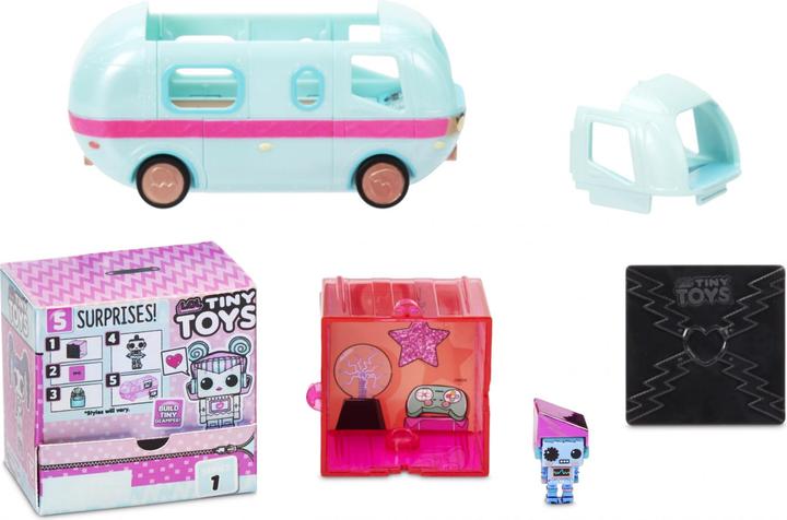 Actual product image Little Tikes L.O.L. Surprise! Tiny Toys Set of 5 Surprises including 1 Mini 1.5 cm, Accessories, Glamper Piece, S
