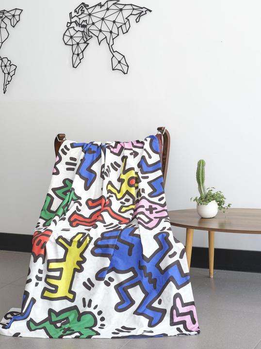 Immagine prodotto Keith Haring Divertimento con la coperta (150 x 200 cm)