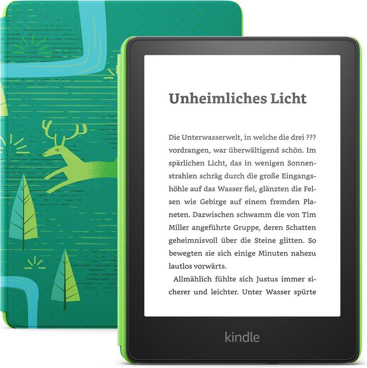 Produktbild Amazon Kindle Paperwhite Kids 2023 (6.80", 16 GB, Juwelenwald)