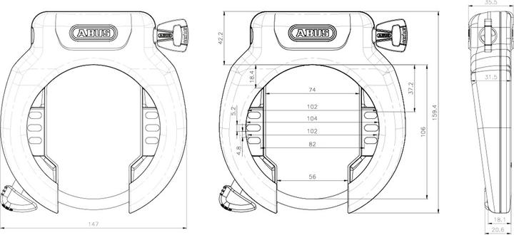 Actual product image Abus Pro Amparo 4750