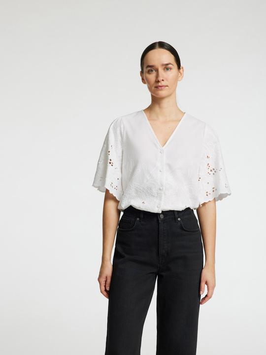 Produktbild Selected Femme Slfdahlia Ss Broderi Shirt Noos (38)