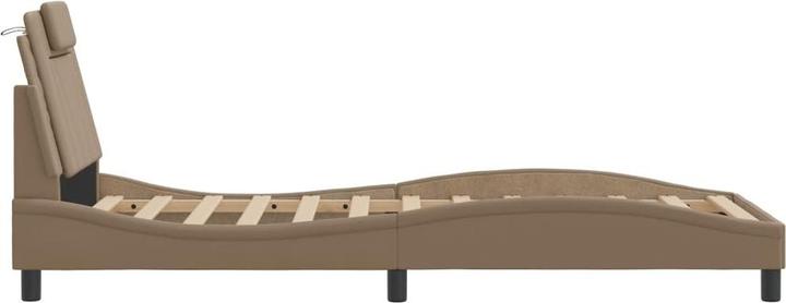 Produktbild VidaXL Bettgestell mit LED Kunstleder (90 x 200 cm)