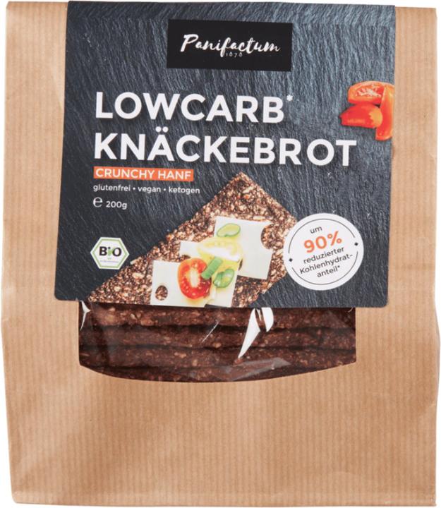 Immagine prodotto Panifactum Pane croccante Lowcarb Croccante di canapa organico senza glutine (215 g)