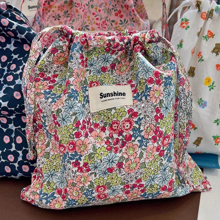Only-Bags.Store Portable Organizer für Unterwäsche Socken BH Baumwolle Make-up Tasche Travel Drawstring Taschen Ins