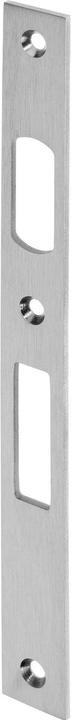 Wilka Flat striking plate for roller latch and deadbolt, 245 x 24 x 3 mm, stainless steel
