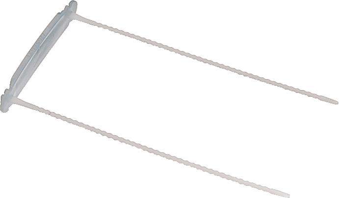 Actual product image Leitz Archive filing clip, colorless, one-piece plastic, filling height: 70 mm, without cover rail